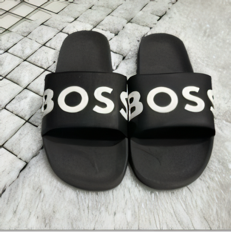 Chinelo Masculino Branco Com Letreiro Frontal